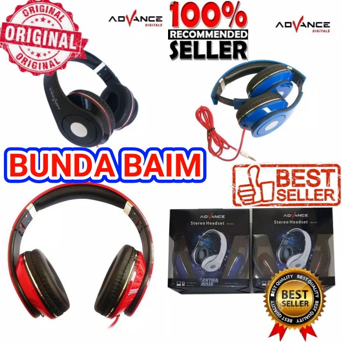 Promo HEADSET ADVANCE MH 031 ORIGINAL   MH 031 HEADPHONE STEREO MH031 Berkualitas