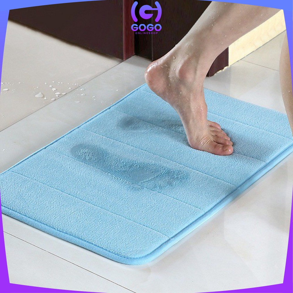 GOGO-C230 - C233 Keset Kaki Anti Slip 40X60CM Bahan Memory Foam / Keset Kamar Mandi / Keset Karakter