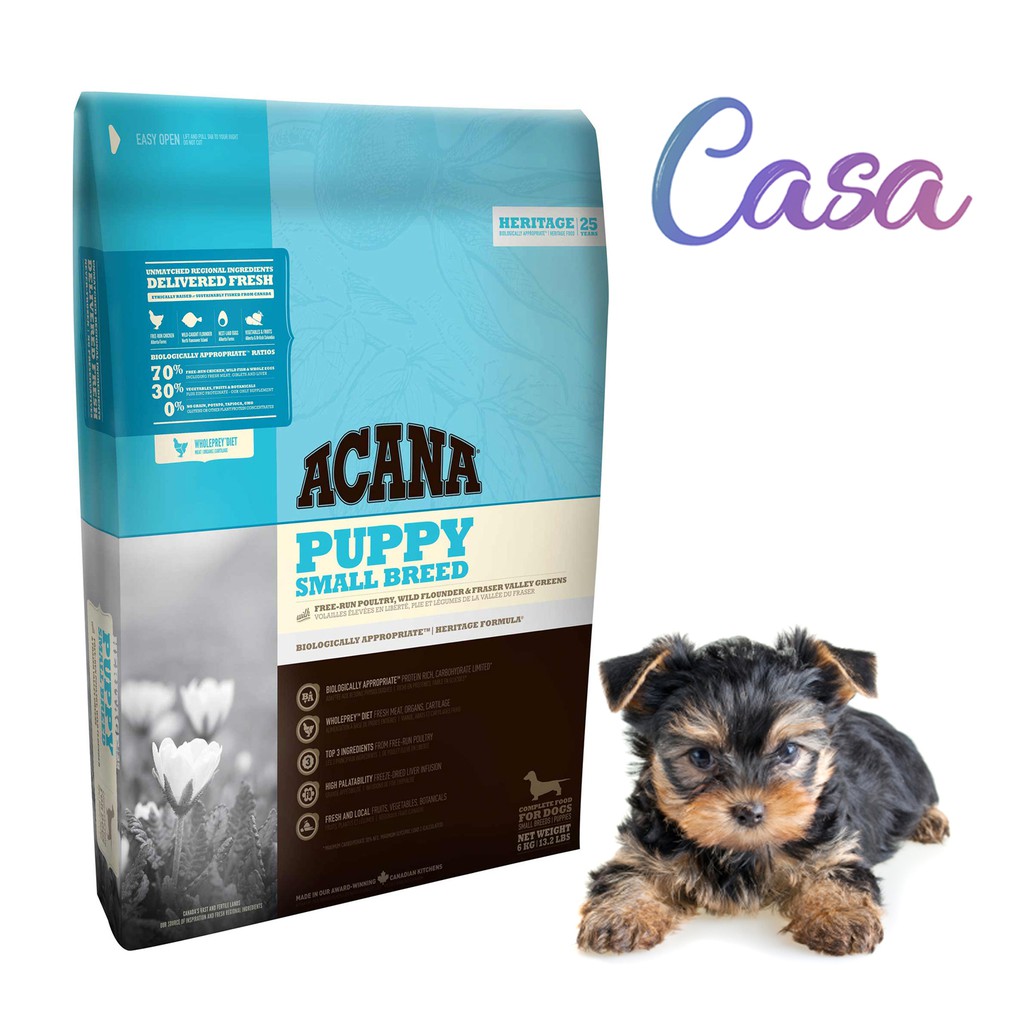 Acana Puppy Small Breed dog food 6Kg | makanan anjing acana