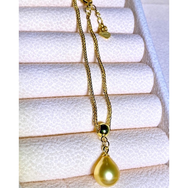 gelang mutiara laut deep golden/ mutiara lombok / mutiara laut gold