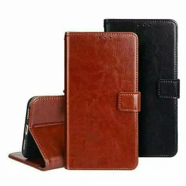 FLIP COVER SAMSUNG A52 WALLET LEATHER CASE DOMPET CASING KULIT A52 - HITAM, SAMSUNG A52