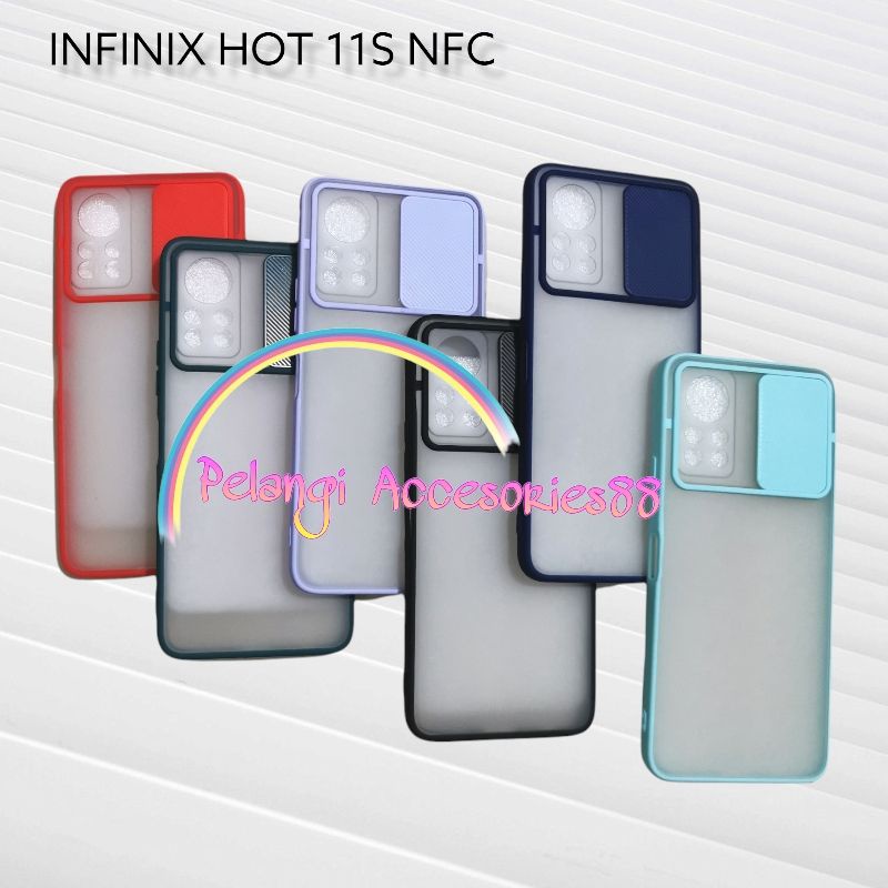 CASE INFINIX HOT 11S NFC CASE SLIDE KAMERA - CASE DOVE SLIDE KAMERA