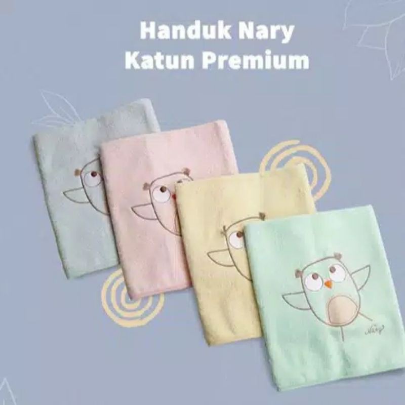 Nary Handuk Bayi Putih Dan Warna