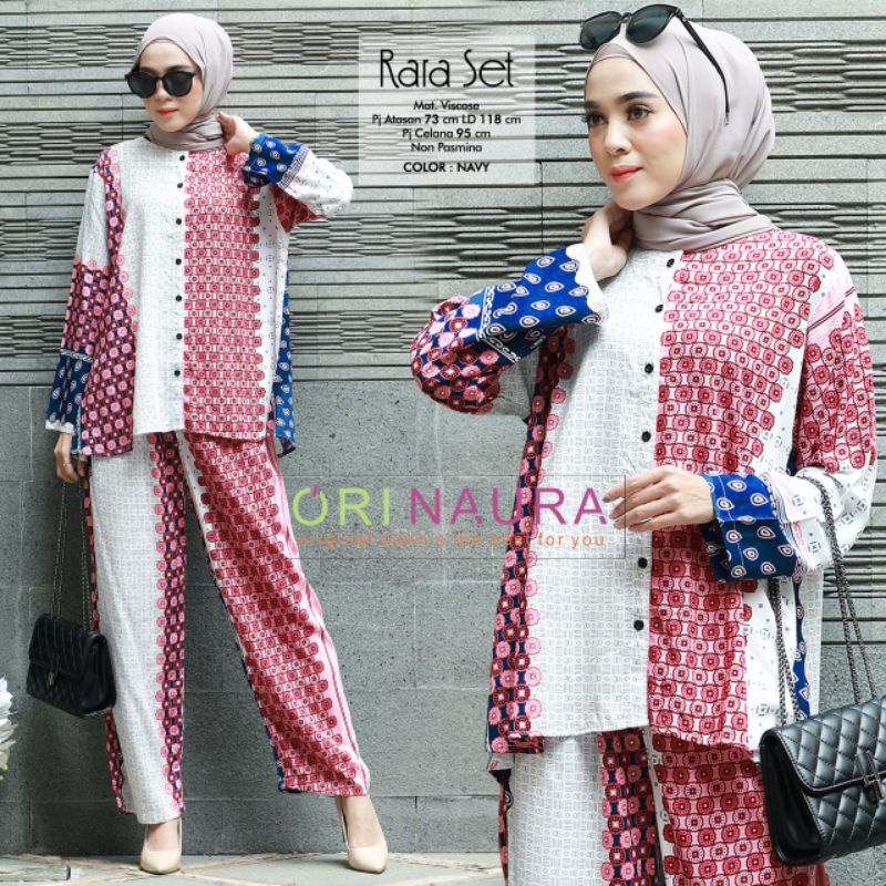 Set Ori Naura / setelan rayon / one set rayon ori naura