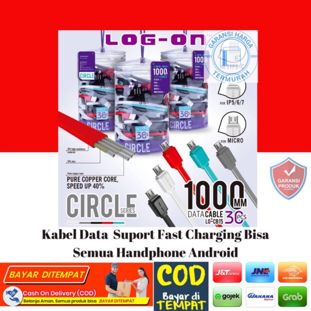 Log On Kabel Circle Micro 100CM LO-CB15