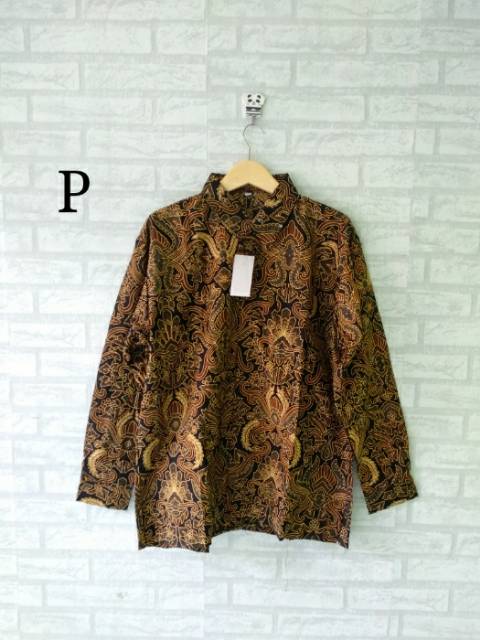 Seragam batik kemeja/ hem pria lengan panjang jumbo size M L Xl Xxl XXXL XXXXL