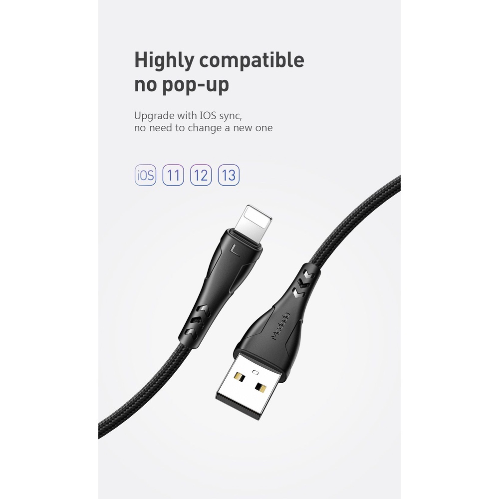 MCDODO CA-7440 Cable USB to Lightning 20cm 2.4A - Garansi Resmi 6 Bulan