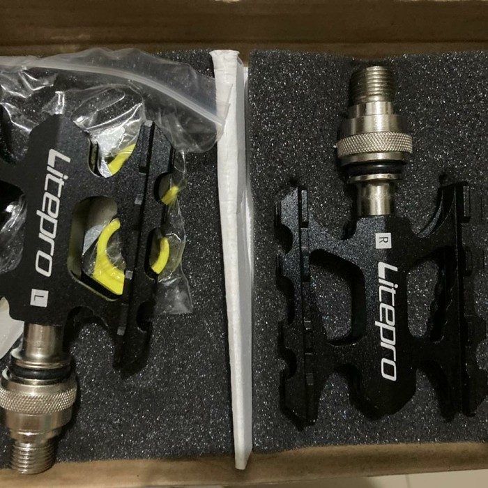 PEDAL LITEPRO QR / PEDAL LITEPRO QUICK REALEASE - HITAM