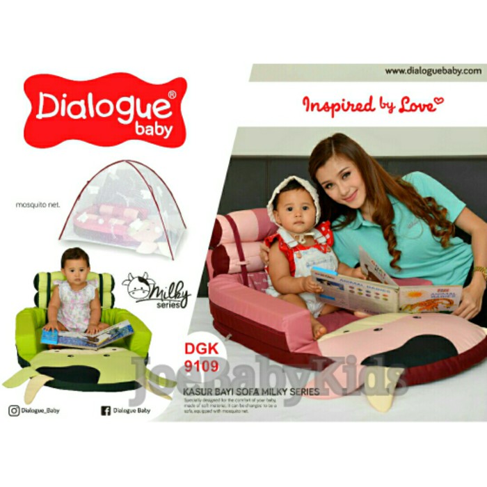 Dialogue Kasur Multifungsi Milky series / Kasur bayi / Kasur kelambu dialogue