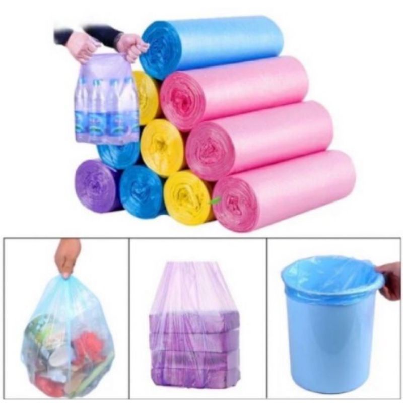 PLASTIK SAMPAH ROLL UKURAN 45x50 CM ISI 20 PCS