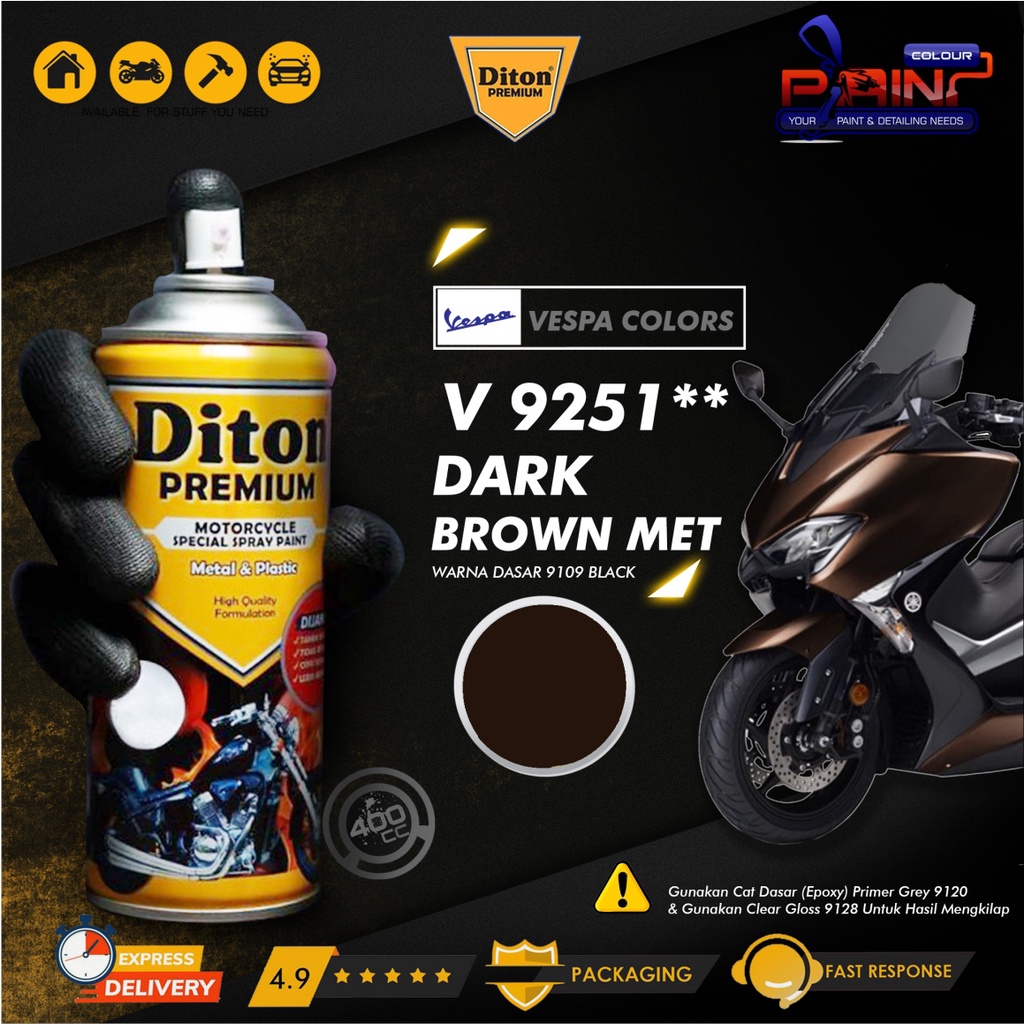 Diton PREMIUM 9251** Dark Brown Met Cat Semprot