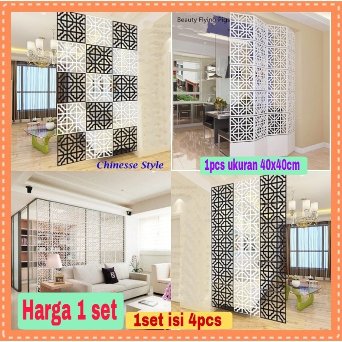 NA - DEKORASI SEKAT RUANGAN DEKOR KAMAR MOTIF ORIENTAL SDO 99