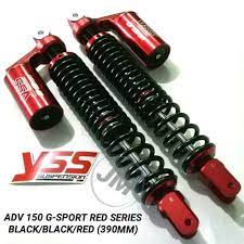 YSS TWIN SHOCK G-SPORT SMOOTH RED SERIES ADV 160 ADV 150