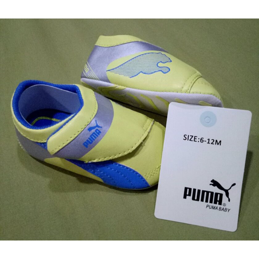HPW7018 Sepatu Bayi Anak Laki-laki Lelaki Puma Kuning Prewalker Impor Murah Ready Stock Cowok Laris