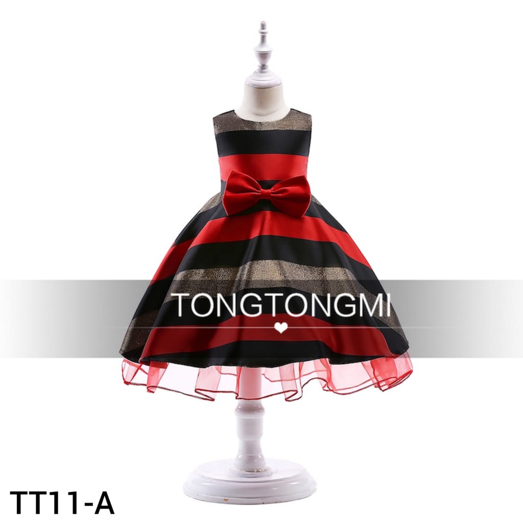 DRESS ANAK TONGTONGMI RED TT11A