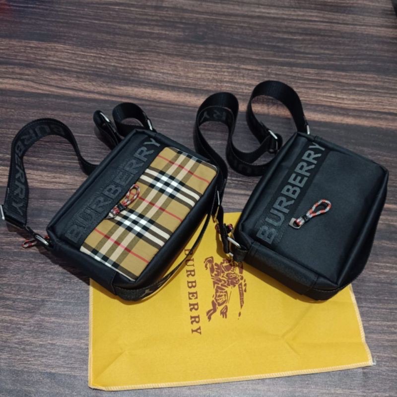 Selempang BURBERRY Waist Bag/ Sling Bag Unisex pria/wanita 20629