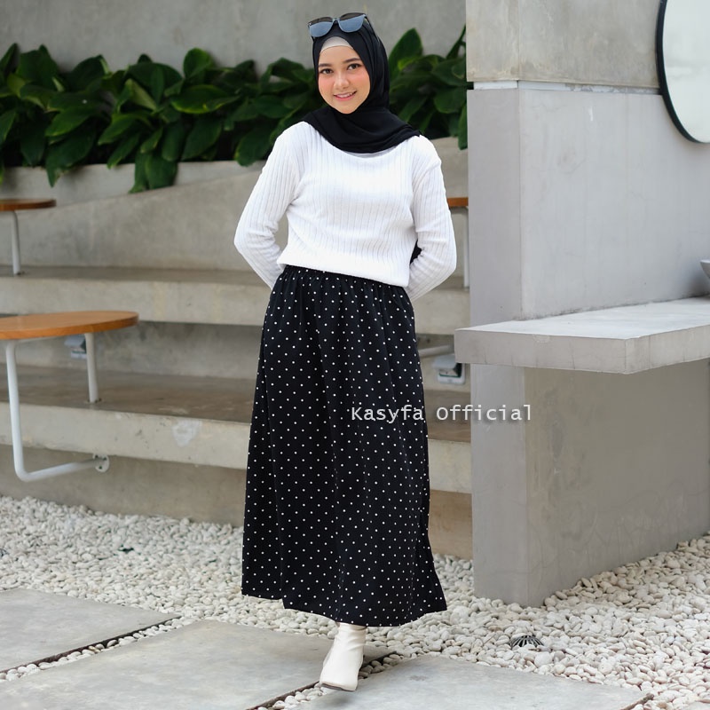 ROK POLKA WANITA // POLKADOT SKIRT