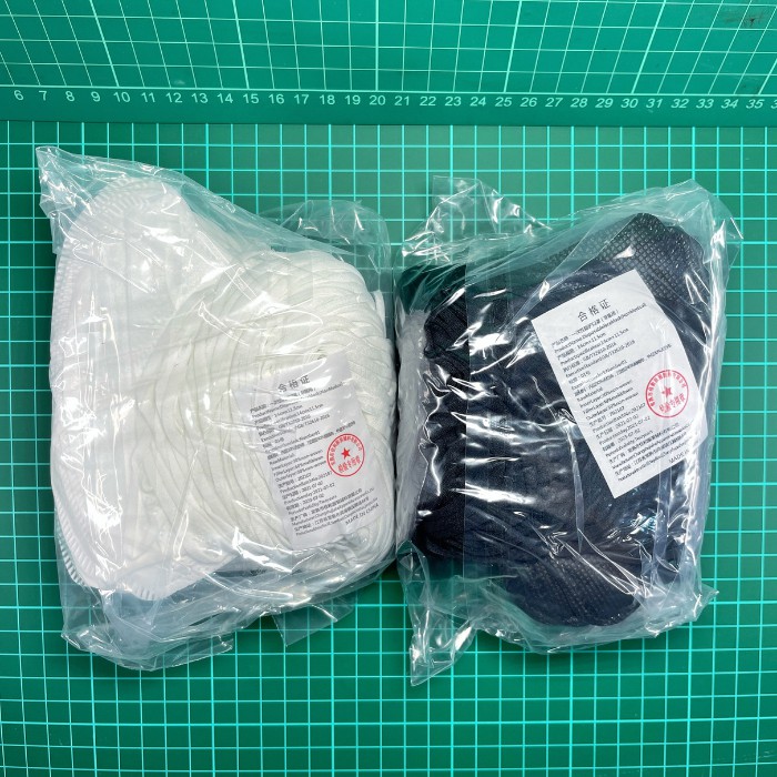 MASKER DUCKBILL 3ply Earloop TANPA BOX isi 50pcs bergaris hidung premium-2