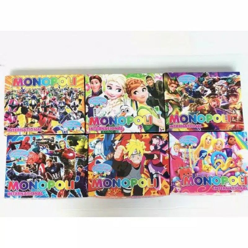 Mainan Monopoli Internasional karakter