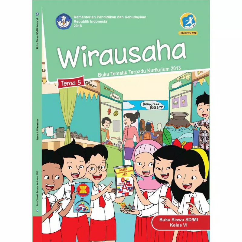 PAKET BUKU TEMATIK KELAS 6 SD TEMA 1 2 3 4 5 KURIKULUM 2013 REVISI KEMENDIKBUD