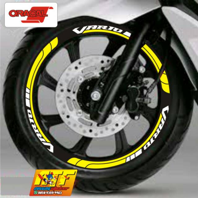 sticker velg motor vario /sticker pelg/lis velg/sticker cutting/motor vario 125/velg motor/sticker