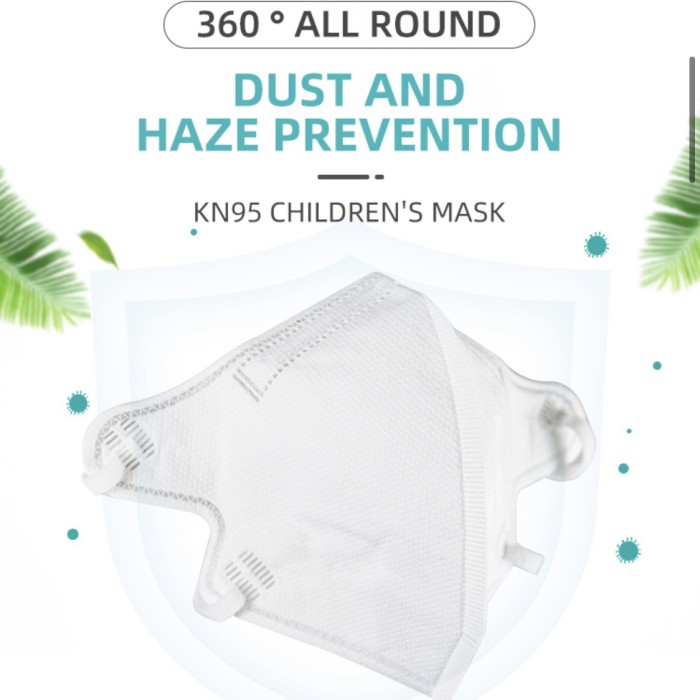 MASKER ANAK KARAKTER / MASKER BABY DAN ANAK N95 / MASKER ANAK 5PLY - PUTIH