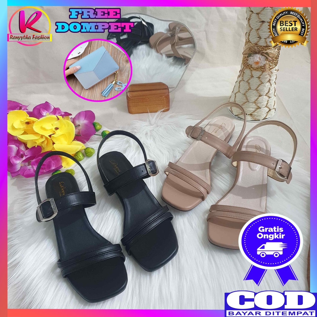 Sendal Sandal Wanita Terbaru Kekinian 2022 JA300 Premium Sendal Kondangan Sandal Wanita Import Murah