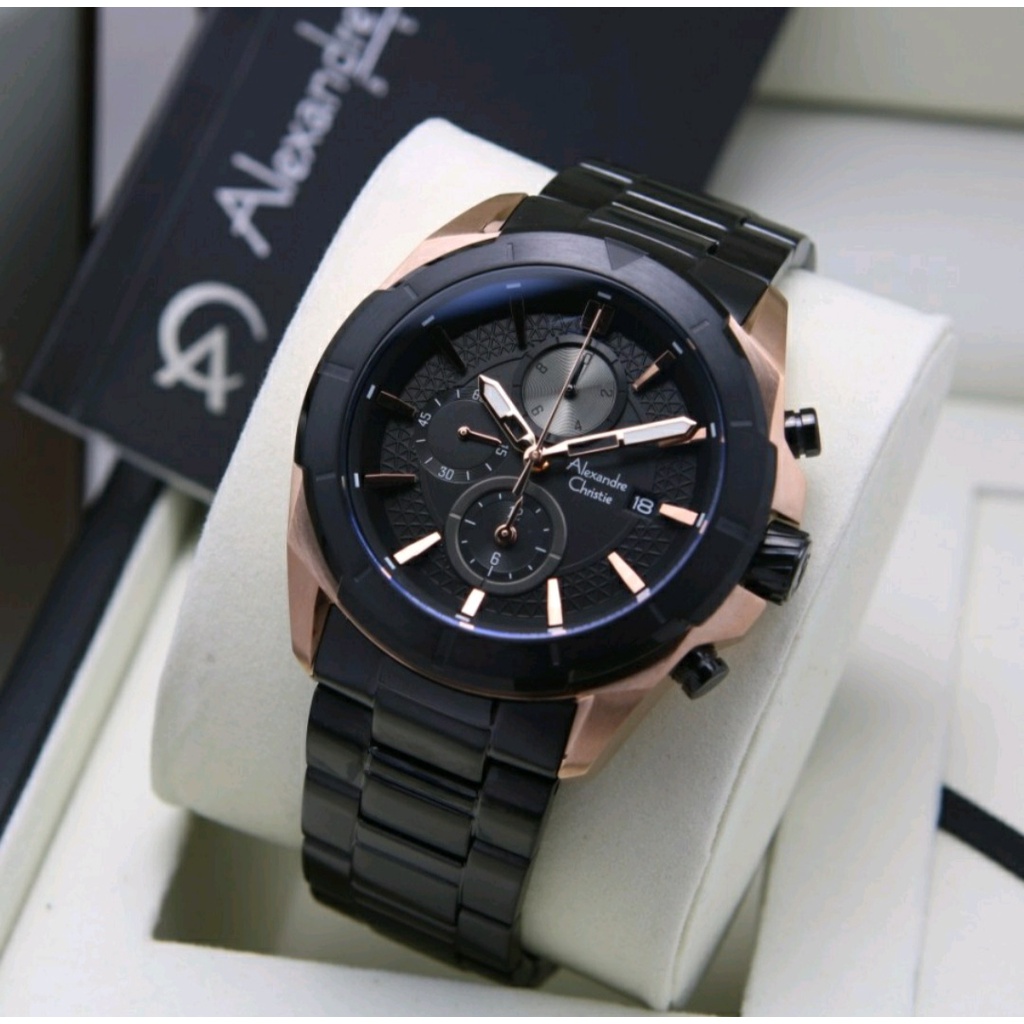 Alexandre Christie Ac 6596 / ac6596 Jam Tangan Pria  Original Bergaransi Resmi 1 Tahun