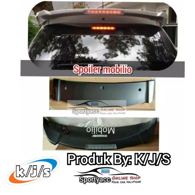 spoiler topi belakang mobilio dan brv plus lampu