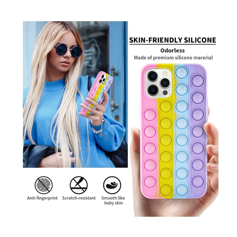 Silikon POP It Soft IPhone Case Phone Case FoxMind Last Mouse New Funny Fashion Luxury candy casing Silicon iphone case for iphone7/8/X/XR/11/12pro