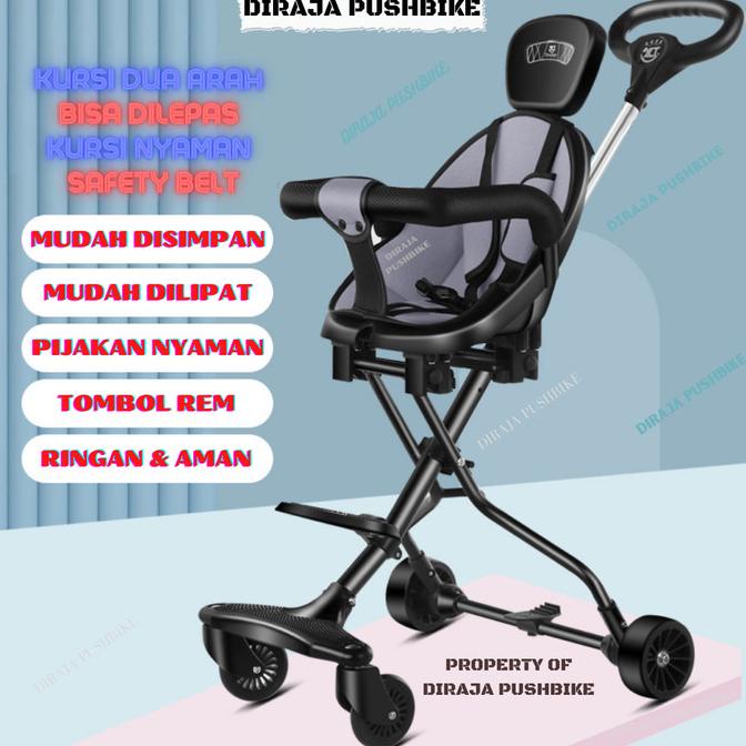 Magic Baby Stroller Bayi Murah Stroler Anak Kereta Bayi Dorong Roda 4 pushbik32 Berkualitas