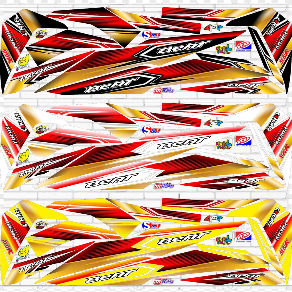 STRIPING VARIASI HONDA BEAT NEW THAILOK STICKER