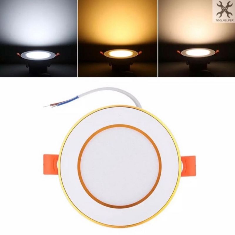 Lampu downlight LED 3warna 5watt