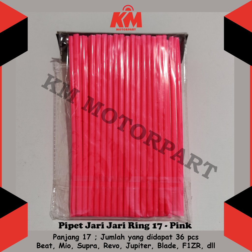 Pipet Jari Ring 17 Motor dan Sepeda Sedotan isi 36 pcs untuk Beat Mio Nex Scoopy Vario Xride dll