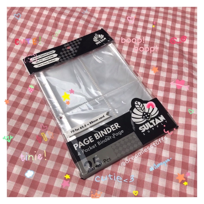 

(Dream) Sultan page binder 4 pocket by dreamiesstuffs