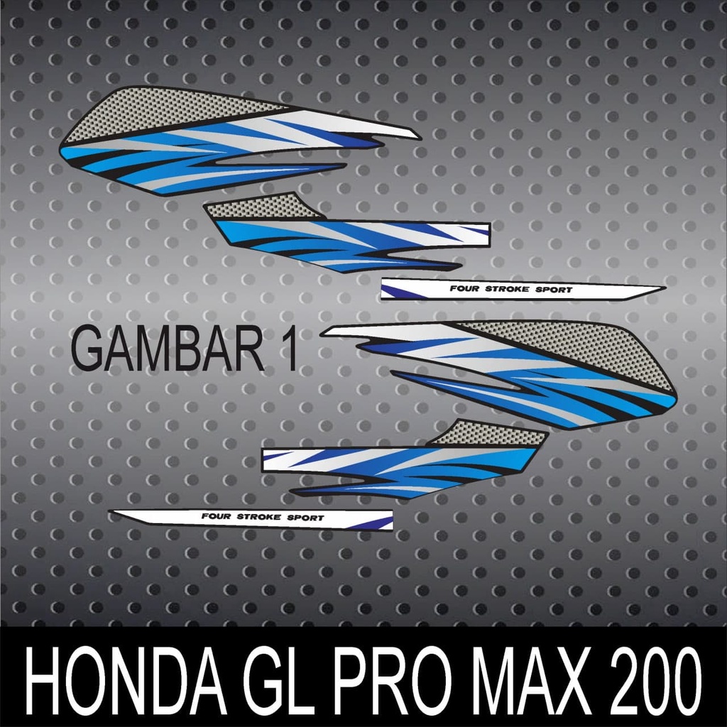 STIKER STRIPING VARIASI GL PRO MAX GRAFIS 200