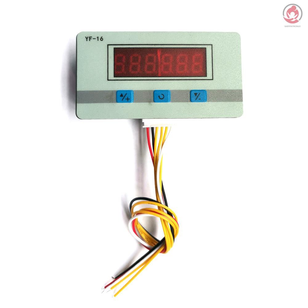 Mini LED Digital Counter Module DC/AC5V~24V Electronic Totalizer with NPN and PNP Signal Interface 1~999999 Times Counting Range