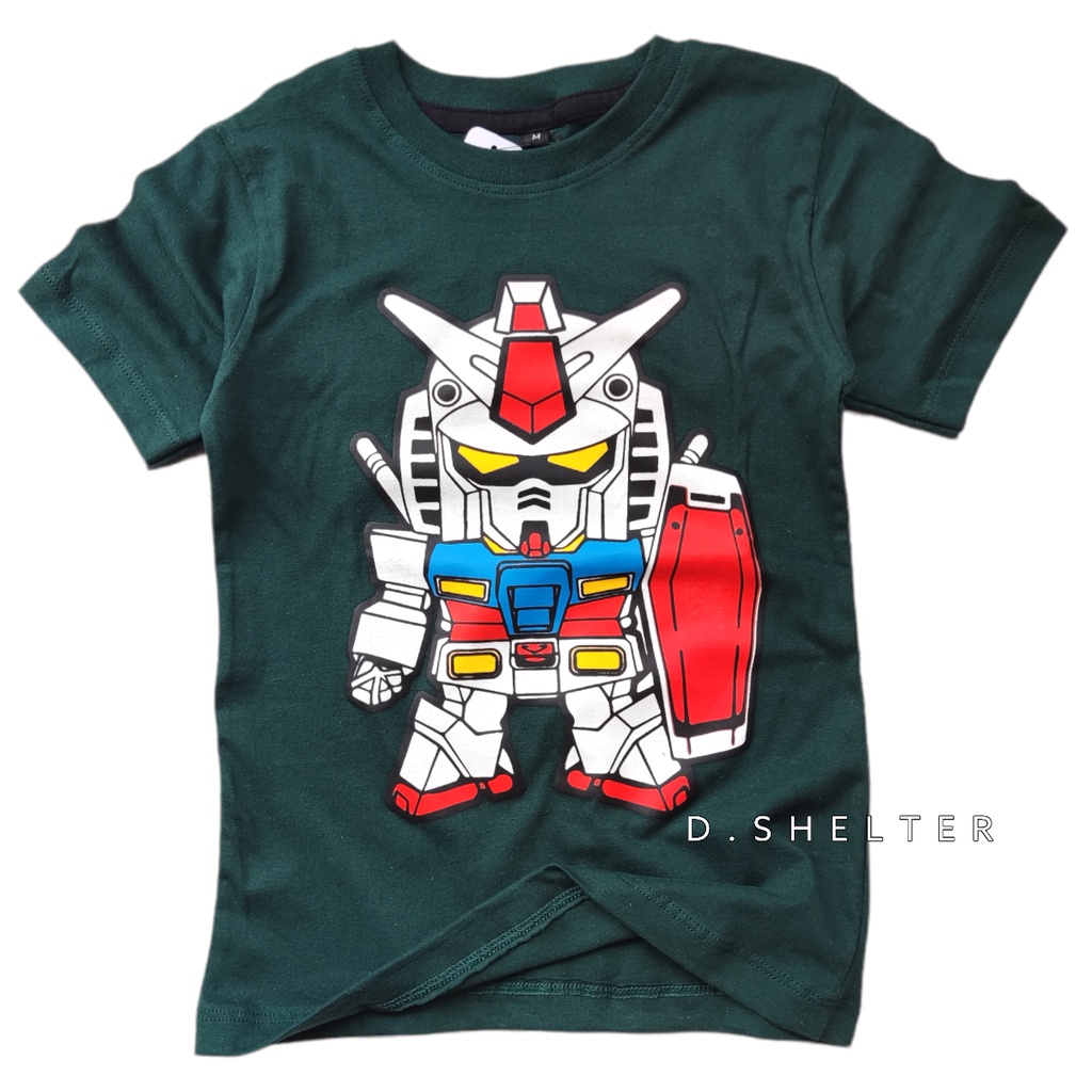 KAOS ANAK HIJAU TUA GUNDAM/Dshelter