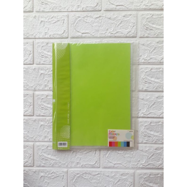 

VOS CBT-20 A4 Color Therapy Clear Book File Holder Ukuran A4 20 Pocket