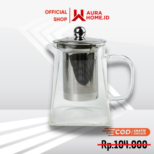 Teko Pitcher Teh Chinese Teapot Maker Glass / Teko Pitcher Kaca Plastik Kopi Teh Poci Cina China Chi