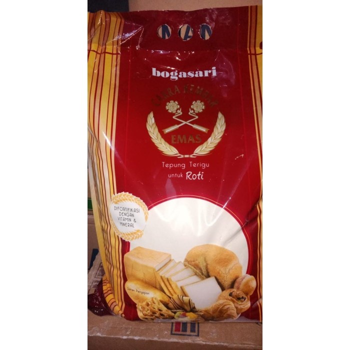 

PROMO [COD] Tepung Terigu Cakra Kembar Emas untuk Roti 5Kg