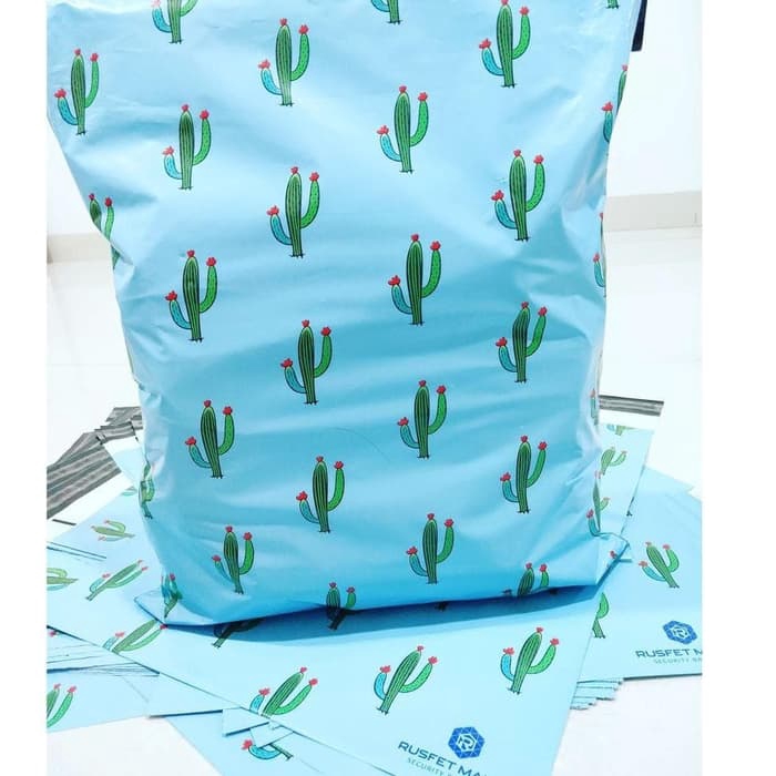 

AMPLOP PLASTIK POLYMAILER CACTUS Uk 20cm x 30cm
