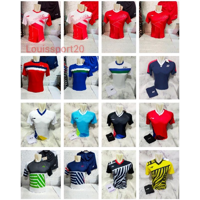 BAJU BADMINTON DEWASA Y157P/SETELAN BADMINTON JERSEY YONEX