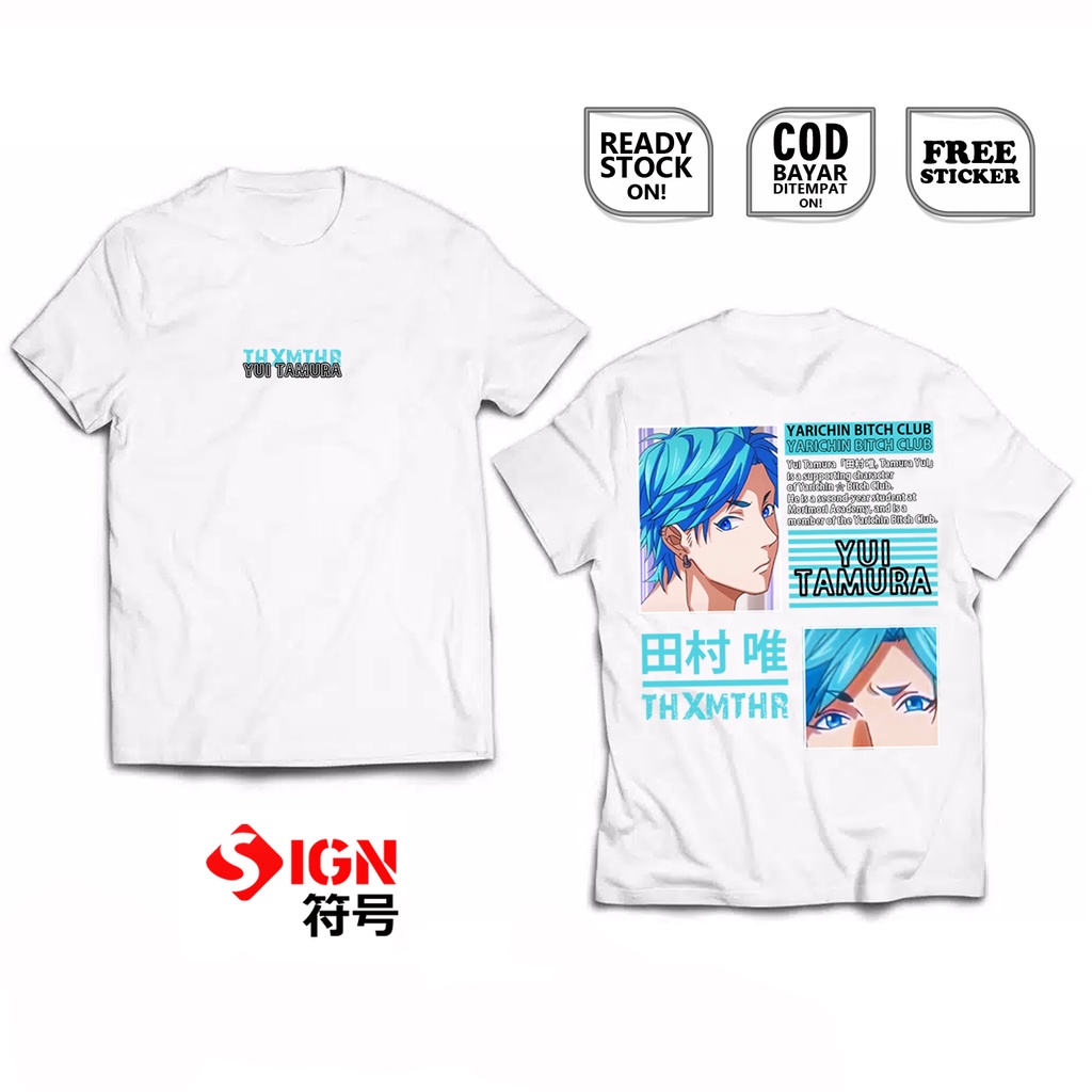 KAOS YUI TAMURA YARICHIN BITCH CLUB TORU FUJISAKI AYATO YURI KYOUSUKE ANIME MANGA BAJU JEPANG SIGN