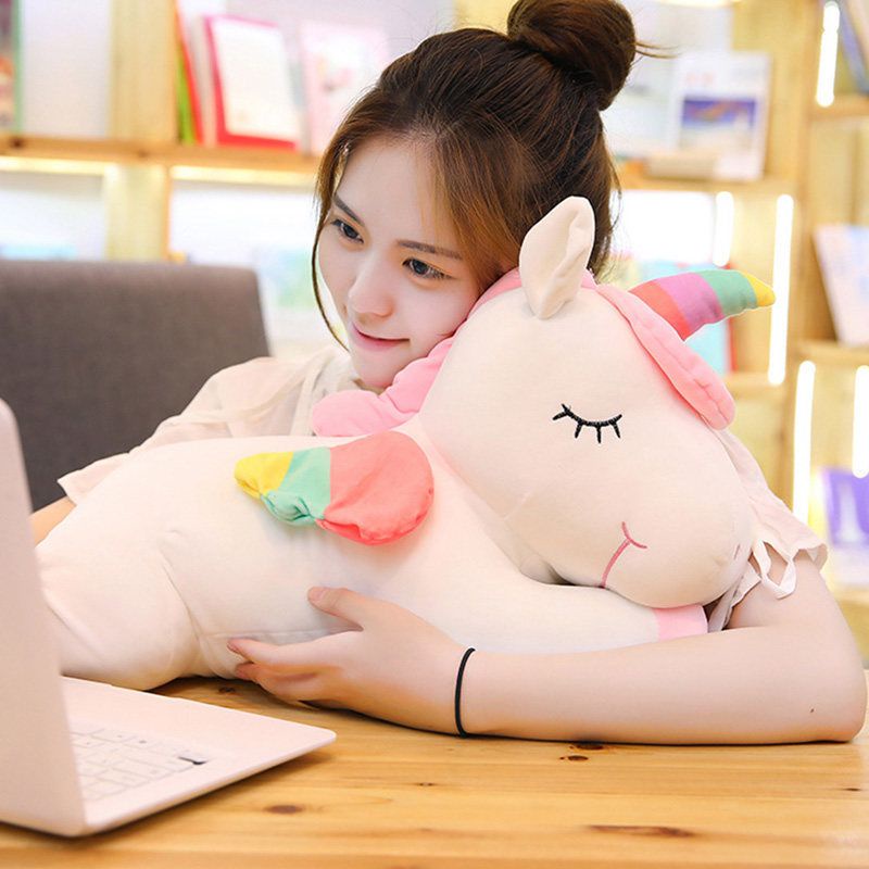 【Ready Stock】Boneka Soft Lying Unicorn Jumbo Ukuran 50cm