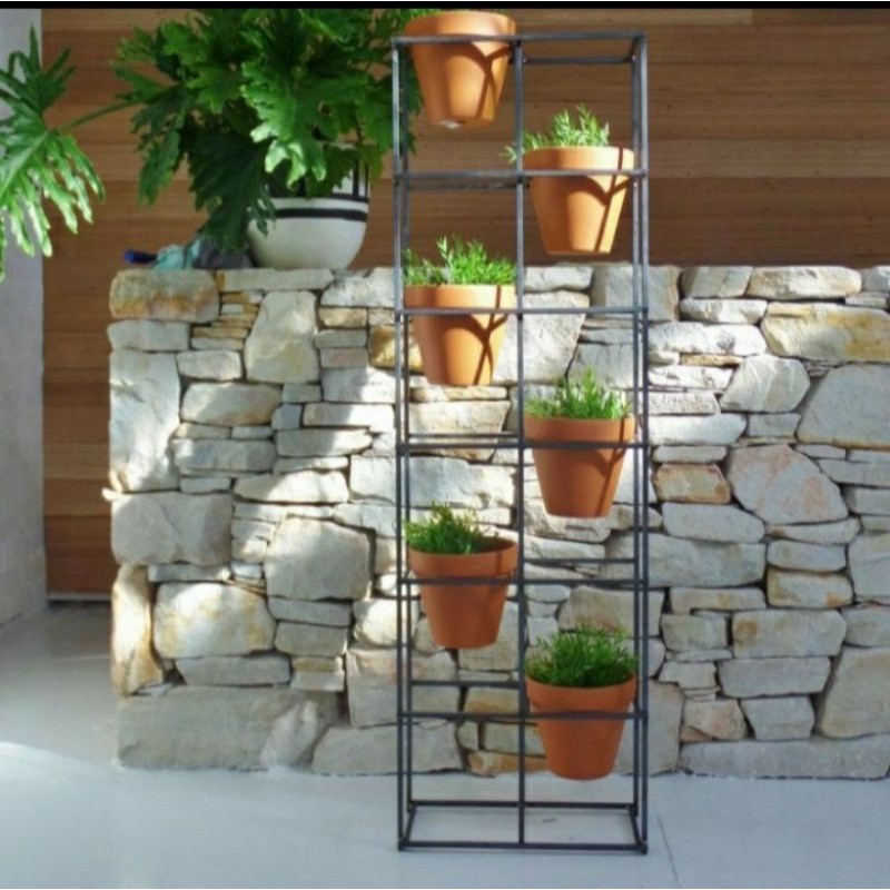Rak Bunga Besi 6 Susun-Rak Bunga Besi Behel Minimalis