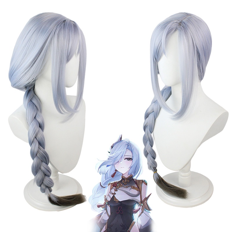 LOL-64 wig shenhe genshin impact rambut palsu cosplay