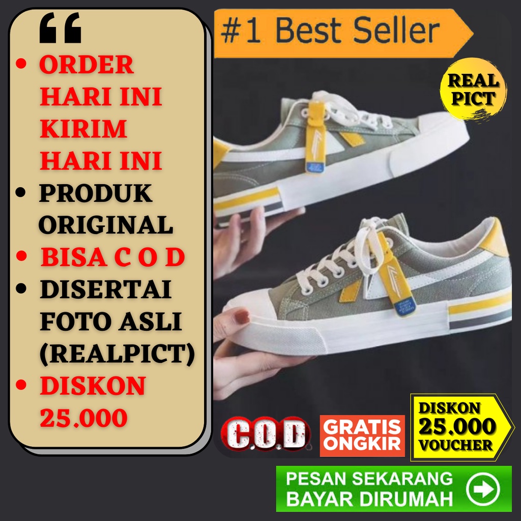 Sepatu Spatu Sneakers Wanita Original Sneaker Snekers Kets Cats Cewek Murah Import Ori Putih Hitam