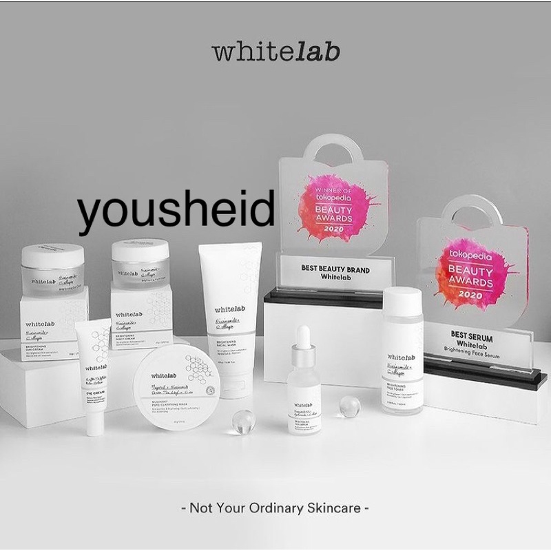 Whitelab brightening face series - serum -toner - facial wash - sunscreen whitelab