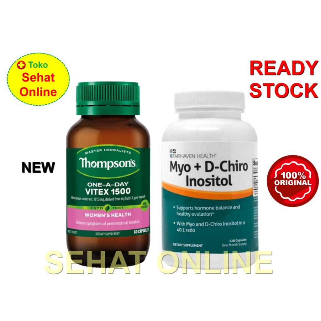 Paket PCOS Thompson Vitex 1500 + Myo + D-Chiro Inositol